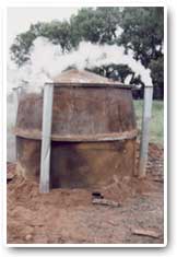 Modern charcoal burner